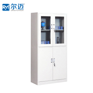 尔迈 文件柜铁皮柜办公柜钢制资料柜储物柜带锁钢制档案柜 等体器械柜