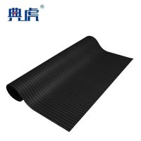 典虎 绝缘垫 黑色条纹5mm*1.2m*5m 10kv 卷