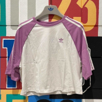 ADIDAS阿迪达斯三叶草短袖T恤运动休闲舒适针织圆领女装IZ2827 D