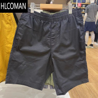 HLCOMAN日单2025夏季男女装情侣款快干弹力松紧短裤宽松休闲中裤445036
