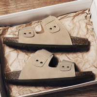 新款男士一字拖鞋时尚纯色百搭平底凉拖鞋休闲日常舒适简约男鞋