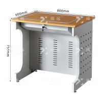 臻远ZY4012416隐藏式翻转电脑桌培训桌教室机房多媒体学习桌办公桌B款单人位