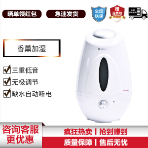 格力(GREE)大松加湿器 SC-4001 家用4L超声波低音增湿器缺水自动断电办公室迷你香薰机加湿器