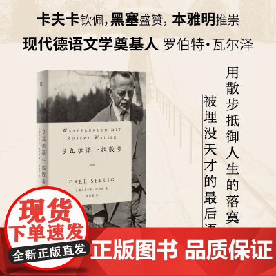 与瓦尔泽一起散步 卡尔泽利希著 文学类书籍现代德语文学奠基人珍贵对话录 卡夫卡、黑塞、本雅明高度推崇现当代文学书籍
