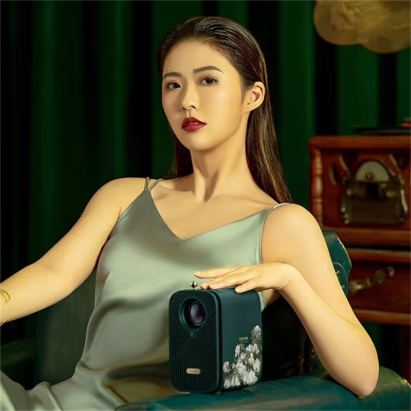 知 麻 M1 Pro投影仪 轻奢便捷1+8G 芝麻投影仪家用 智能家庭影院投影机 小型卧室智能家庭影院