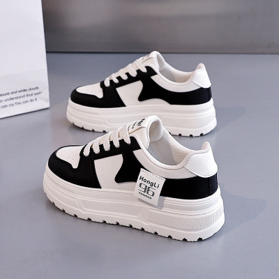 2026春季小白鞋新款韩版ins女学生增高平底运动板鞋休闲鞋女_678