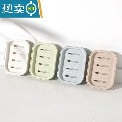 敬平双层带盖香皂盒浴室卫生间沥水肥皂盒创意旅行便携皂托简约肥皂架 双层沥水皂盒[4色各一个 4个装]