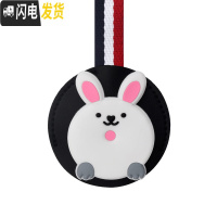 三维工匠汽车挂钩卡通多功能挂钩后座椅背挂钩隐藏车内创意车载可爱挂物钩 吉呵兔圆黑单个