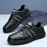男鞋新款春季运动休闲鞋网面小白鞋男士牛皮透气板鞋高品质时尚鞋