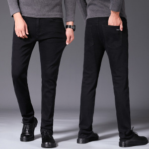 不掉色牛仔裤男棉质细腻抗静电休闲裤男士加绒品质舒适直筒裤男款