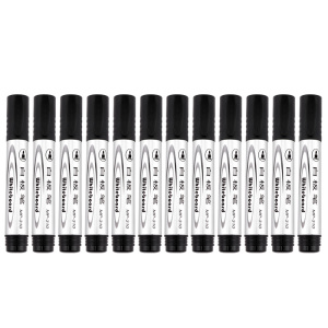 宝克(BAOKE)MP310 白板笔商务办公会议教学可擦笔 黑色/红色/蓝色 12支/盒 1盒