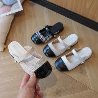 儿童拖鞋2026年夏季新款女童凉拖潮流珍珠包头女宝童拖鞋