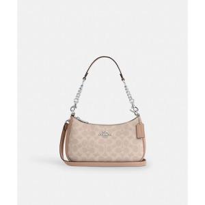 COACH25新款女包肩背单肩包Terry斜挎斜挎包日常出行通勤送女友 Beige