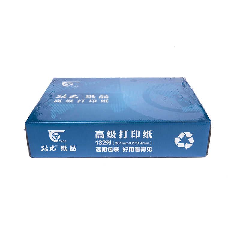 路元 381-2打印纸 381*279.4mm,全白,不撕边,三等分,500份/箱 箱