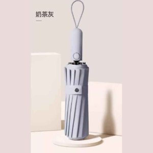 全自动 钢骨玻纤 加厚黑胶伞布 配色橡胶漆手柄YF-Z2023004晴雨两用伞