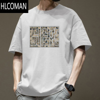 HLCOMAN夏季美式短袖T恤男款高街潮牌百搭宽松半袖上衣男