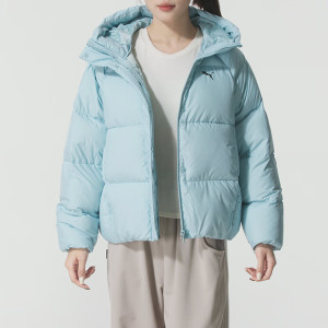 彪马(PUMA)羽绒服女装新款日常通勤连帽防风羽绒外套防寒保暖运动休闲服691045-47 ZP