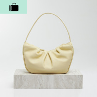 小众设计褶皱法棍柔软腋下包包女2020新款个性单肩手提包NEW LAKE女士单肩包