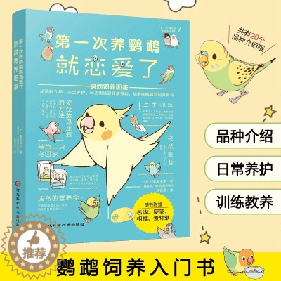 [醉染正版]第一次养鹦鹉就恋爱了鹦鹉饲养图鉴 从品种介绍、日常养护、玩耍训练到健康照料,超萌图解鹦鹉饲养百科