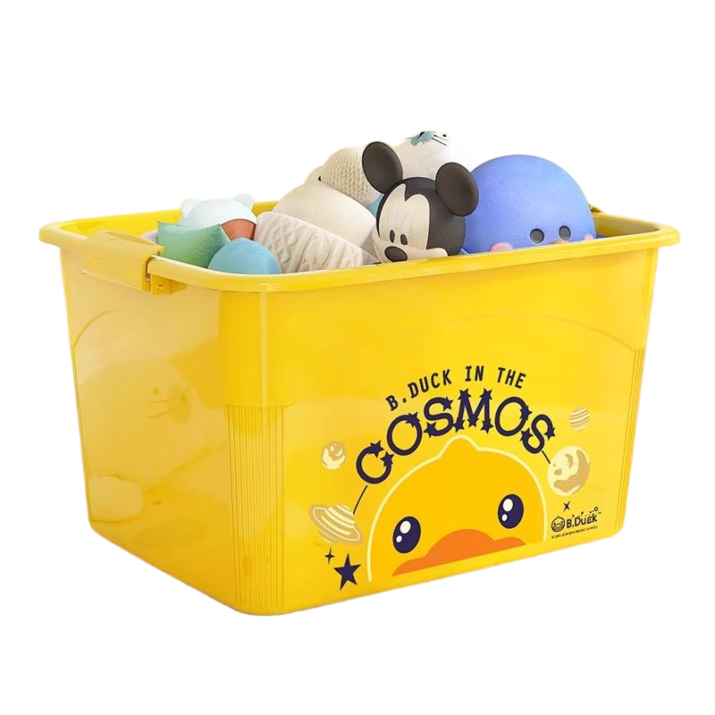 甘柔美 小黄鸭收纳箱儿童玩具储物箱子80L 个