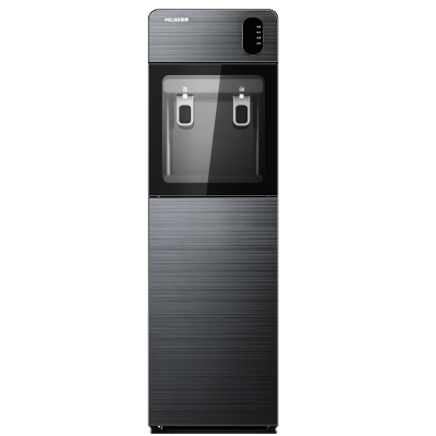 美菱(MELING)立式家用下置水桶饮水机办公室卧室304不锈钢内胆推杯取水防干烧缺水提醒MY-L125M(烟雨灰)