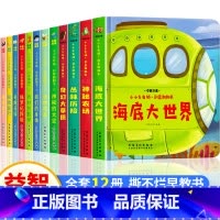[共12册]左右脑创意翻翻书全套 [正版]小小左右脑创意翻翻书12册儿童绘本1一3岁撕不烂 两三岁0-2岁宝宝书籍婴幼儿