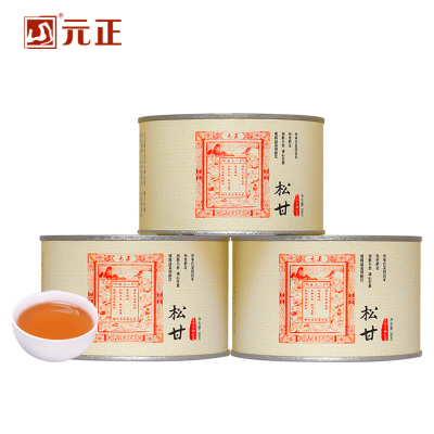 元正茶票系列松甘小种红茶茶叶传统烟熏罐装松烟香桂圆味150g