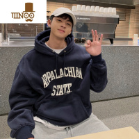 YANXUWENGNA连帽卫衣男字母印花带帽套头上衣宽松oversize情侣外套