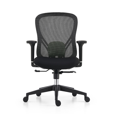 苏宁 质凡 办公家用久坐不累宿舍电脑椅可升降人体工学办公椅/B2514黑色