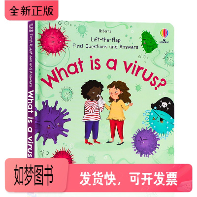 正版新书-进口英文原版正版Usborne问答系列翻翻书什么是病毒QuestionsandAnswersWha