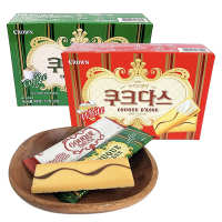 韩国CROWN克丽安奶油味夹心条饼干77g(9包)休闲零食品下午茶点心