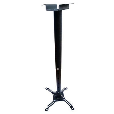 宏燕投影仪吊架投影仪支架可调投影机吊架伸缩架长度550mm-750mm（黑色）