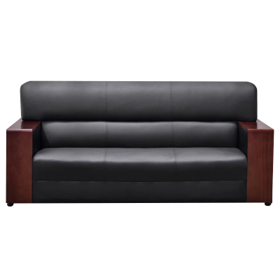 汉诺鑫威办公沙发简约现代沙发商务接待会客西皮沙发三人位