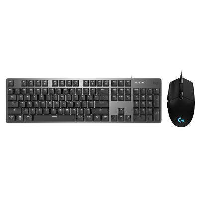 罗技（Logitech）K845机械键盘（红轴）+G102二代有线鼠标套装游戏有线键鼠套装办公家用背光电竞吃鸡英雄联盟