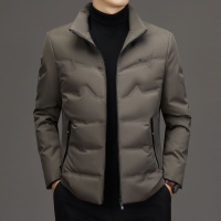 秋冬季新款立领白鸭绒男士羽绒服短款保暖休闲时尚高档男士外套