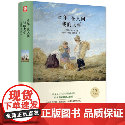 童年 在人间 我的大学 名家名译世界经典文学名著五六七八九年级中小学生寒暑假课外读物外国小说青少年儿童文学故事书新华正版