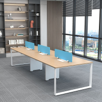 臻远ZY-D557-15简约屏风工位卡座职员工作位职员桌对坐六人位