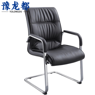 豫龙都职员椅黑色把