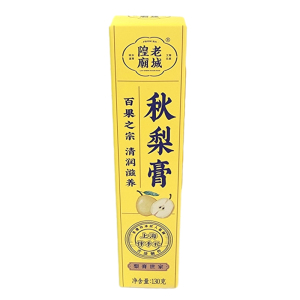 老城隍庙秋梨膏枇杷梨膏金桔陈皮柠檬膏盒装130g休闲冲饮零食品