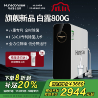 汉斯顿/Hunsdon净水器家用直饮自来水过滤厨房净化反渗透ro净水机800G大通量白露2L/min直饮出水