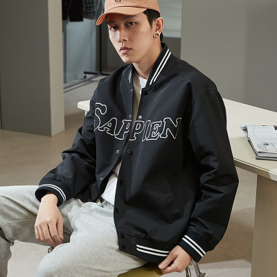[3件8.5折110.4元,叠加优惠券]唐狮春季新款棒球服男外套短款休闲青潮棒球领春秋夹克外套