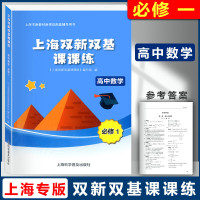 2023上海双新双基课课练 高中数学 必修1必修2必修3 二三册 选择性必修12上海版配套辅导用书 高中高一高二高 高中