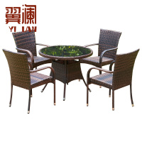 翼澜 户外桌椅 圆桌 套