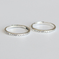 复古S925纯银戒指开口戒小鱼小众设计指环手指闺蜜对戒食指戒女潮送女朋友老婆情人节七夕生日礼物