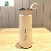 保温杯男女不锈钢学生可爱简约水杯子ins清新潮流韩版水壶 FENGHOU 青色400ml