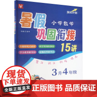 小学数学暑假巩固衔接15讲 3升4年级 徐丰 编 小学教辅文教 正版图书籍 河海大学出版社