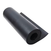 中锦科技 绝缘胶垫 黑色平面3mm×1m×5m 卷