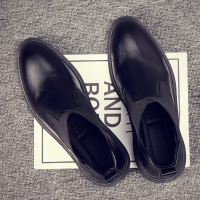 马丁靴秋冬新款男士低帮平跟时尚简约潮流百搭气质通勤日常皮鞋