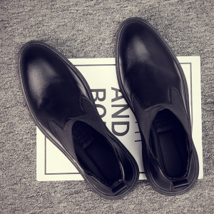 马丁靴秋冬新款男士低帮平跟时尚简约潮流百搭气质通勤日常皮鞋