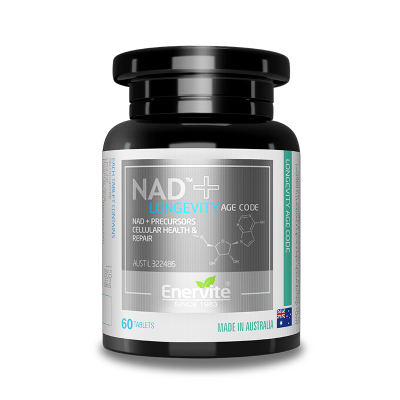 澳洲Enervite澳乐维他NAD+膳食营养补充剂60粒/瓶官方旗舰店-